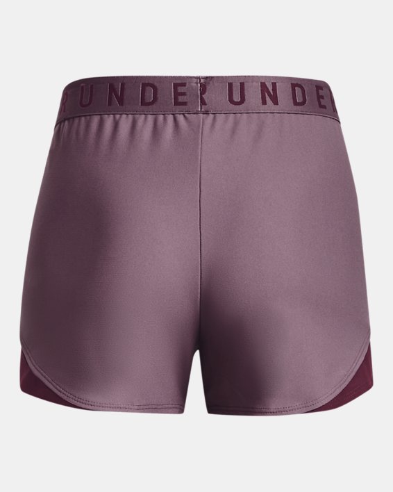 女士UA Play Up Shorts 3.0短褲 in Purple image number 5